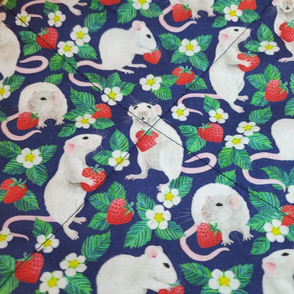 Handmade Small Animal Rat Hammock Cozy Sherpa Fleece Lining Clips Not Included - Picture 4 of 4